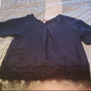 Sold $Forever 21 floral lace blouse$